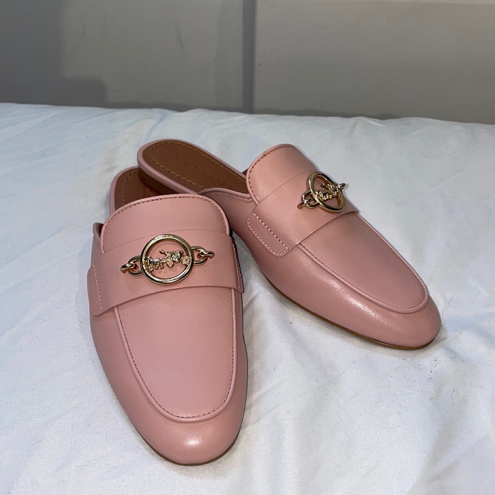 Pink Coach loafers